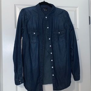 Sz 0 Torrid Denim Button Down Shirt